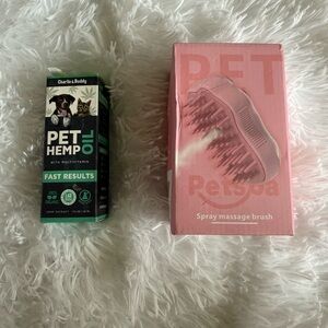 Pet Hemp Oil and Spray Massage Brush Set- universal charger is not included